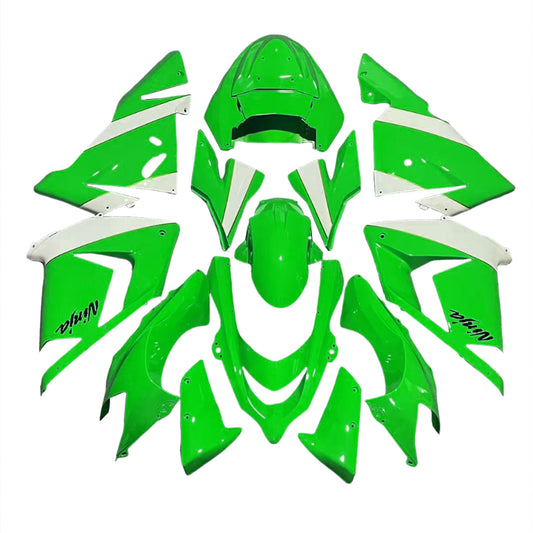 Amotopart Kawasaki 2004-2005 kit di carenatura verde bianco ZX10R