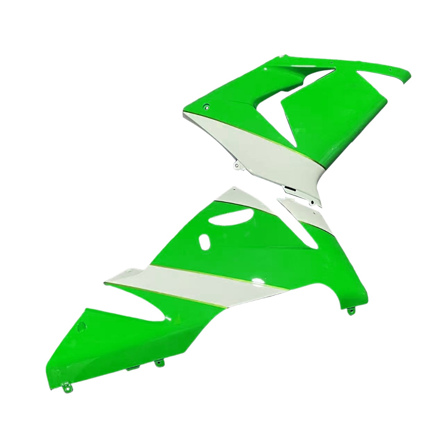 Amotopart Kawasaki 2004-2005 kit di carenatura verde bianco ZX10R