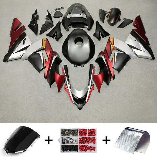 Amotopart Kawasaki ZX10R 2004-2005 Kit carena Carrozzeria Plastica ABS