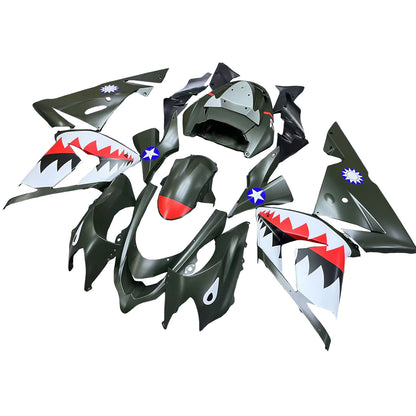 Amotopart Kawasaki ZX10R 2004-2005 Kit carena Carrozzeria Plastica ABS