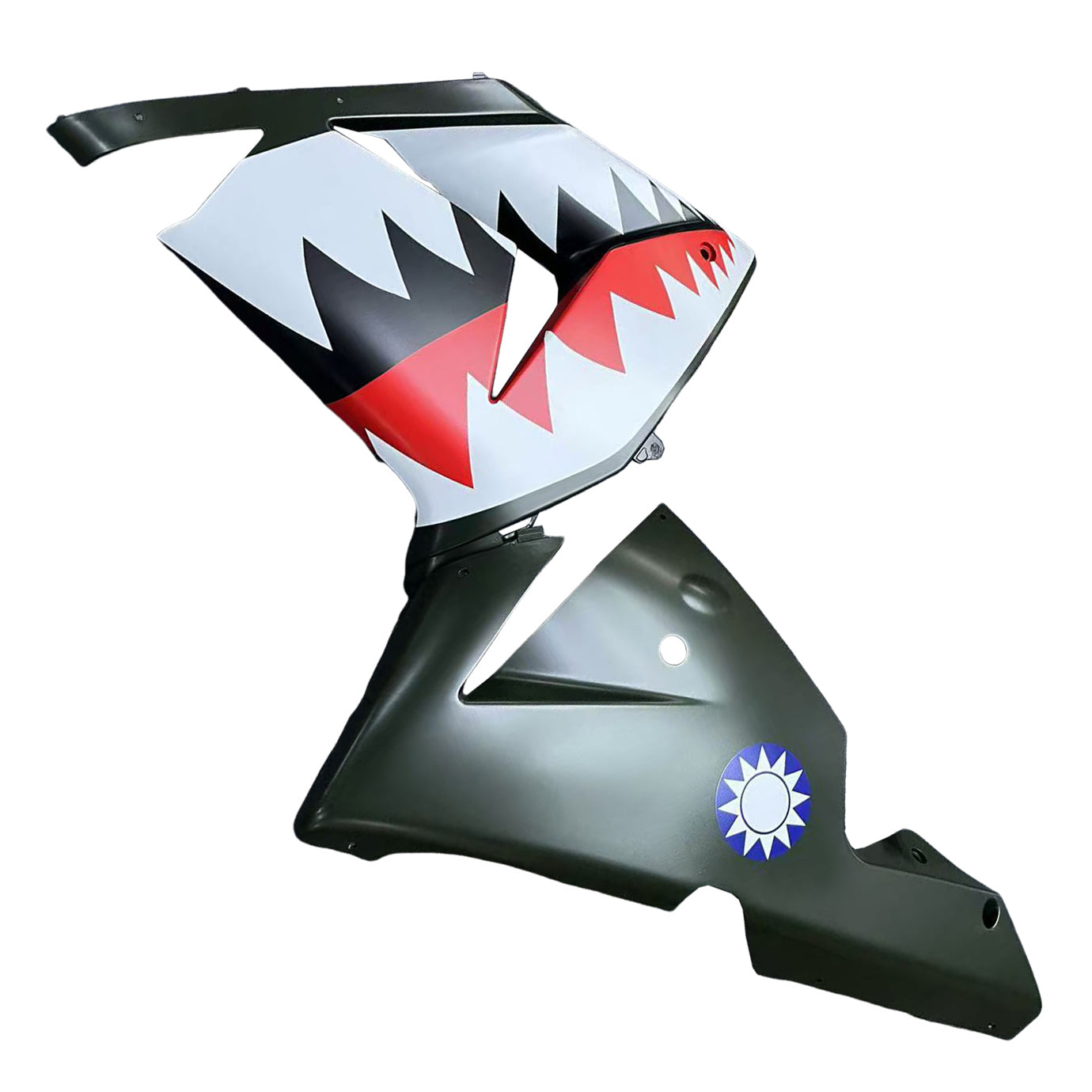 Amotopart Kawasaki ZX10R 2004-2005 Kit carena Carrozzeria Plastica ABS