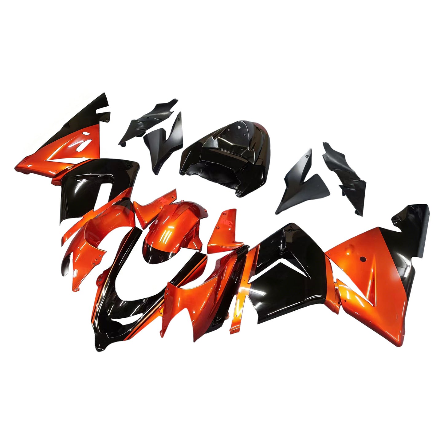 Amotopart Kawasaki ZX10R 2004-2005 Kit carena Carrozzeria Plastica ABS