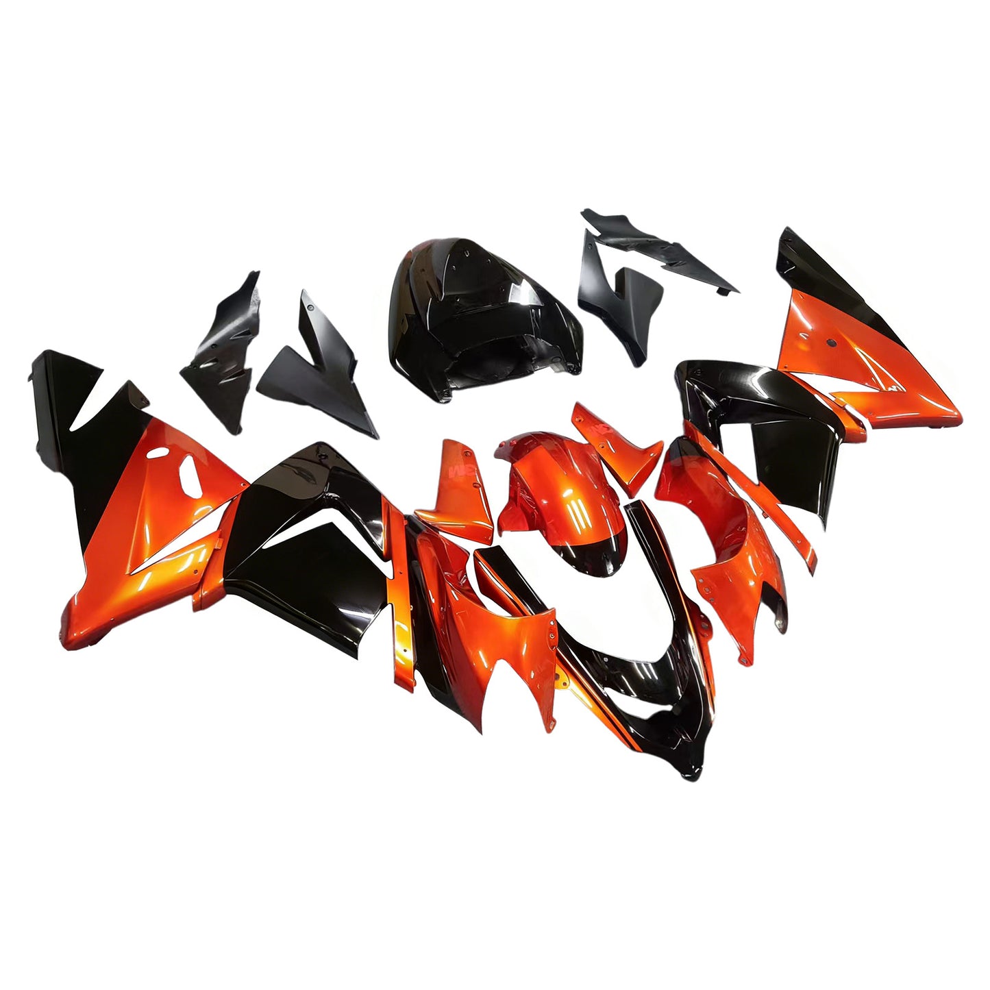 Amotopart Kawasaki ZX10R 2004-2005 Kit carena Carrozzeria Plastica ABS