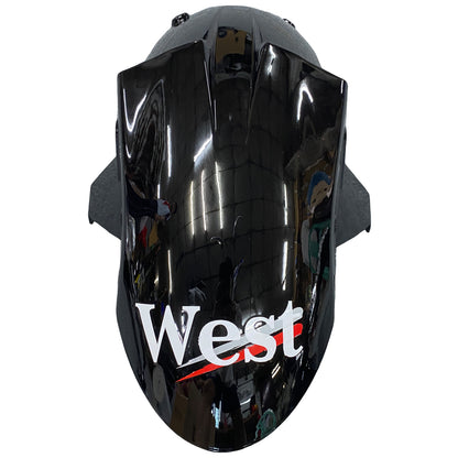 Per Ninja ZX10R 2006-2007 Black West Carrozzeria Carenatura ABS Plastica stampata ad iniezione Set 1 # Generico