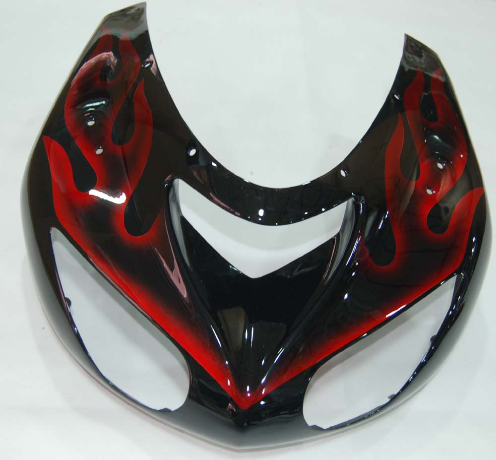 Carene 2006-2007 Kawasaki ZX 10R Black & Red Flame Ninja Generico