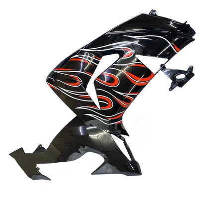 Carene 2006-2007 Kawasaki ZX 10R Nero Rosso Fiamma Racing Generico