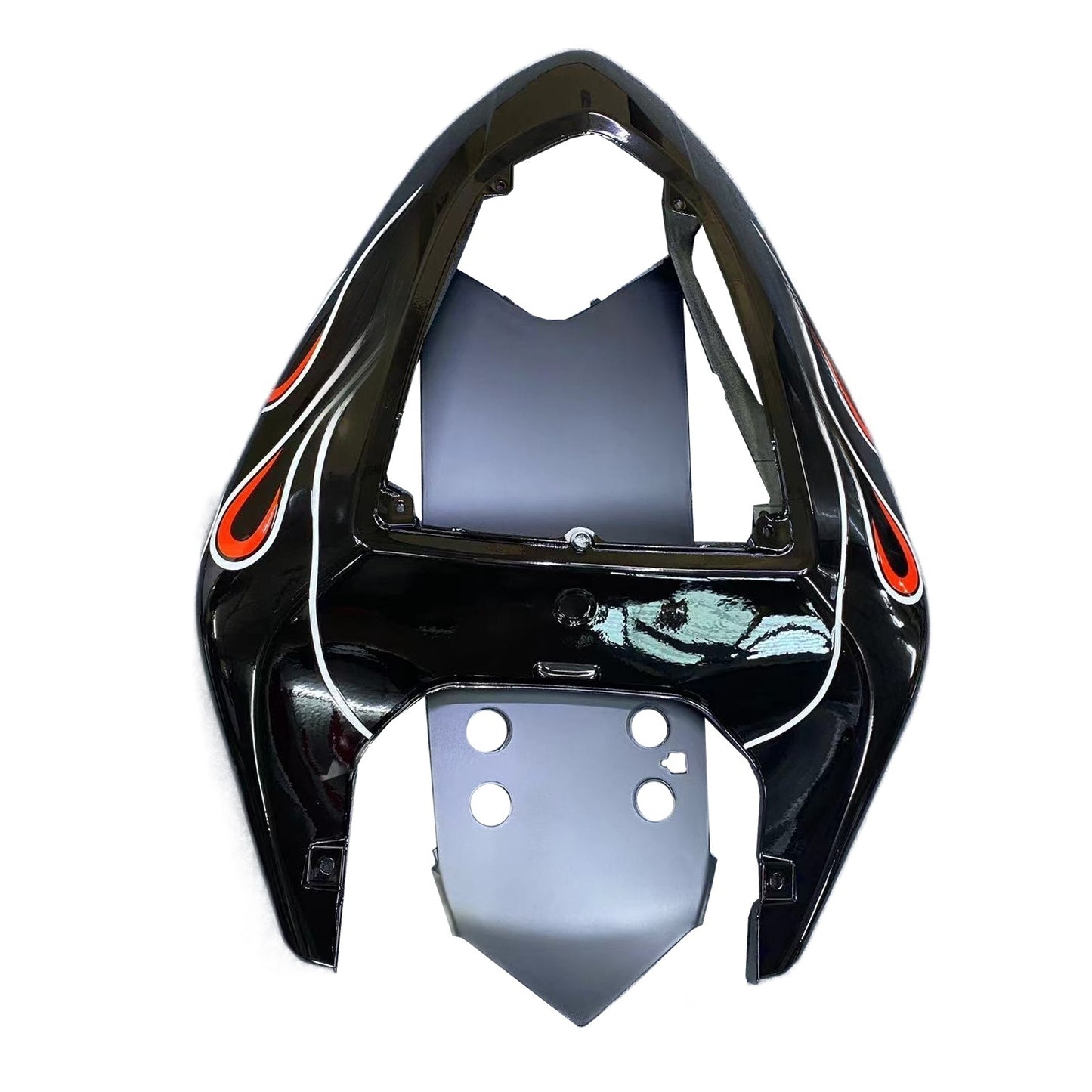 Carene 2006-2007 Kawasaki ZX 10R Nero Rosso Fiamma Racing Generico