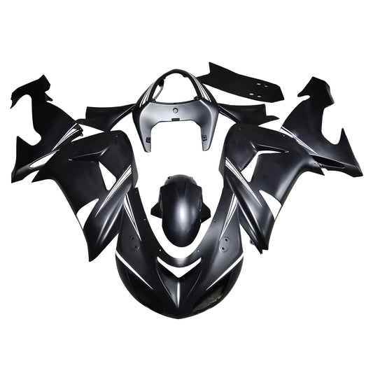 Amotopart Kawasaki ZX10R 2006-2007 Black with Wei? EM Logo Kit