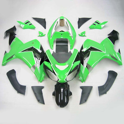 Amotopart Kawasaki ZX10R 2006-2007 Kit di vendita verde