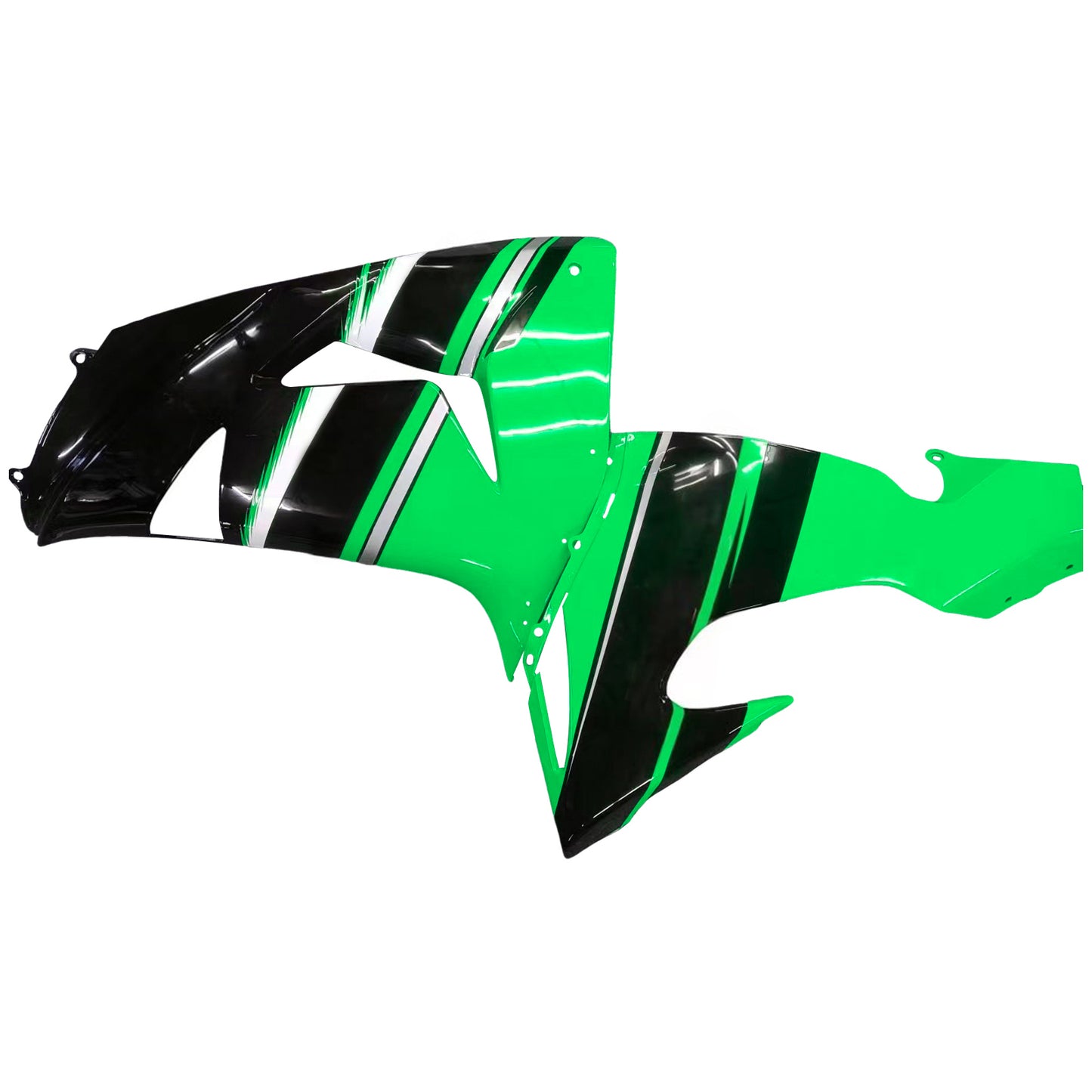 Amotopart Kawasaki ZX10R 2006-2007 Kit di paura nero verde