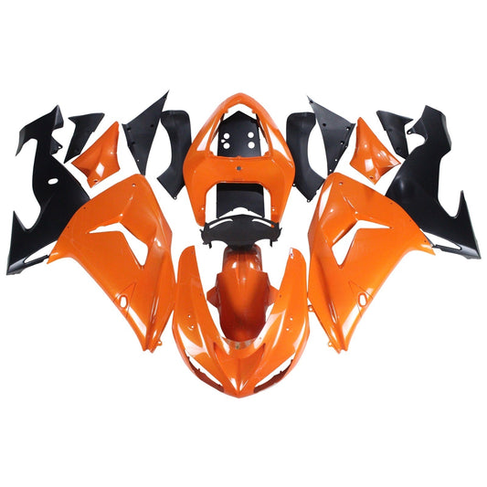 Amotopart Kawasaki ZX10R 2006-2007 Kit di vestia arancione