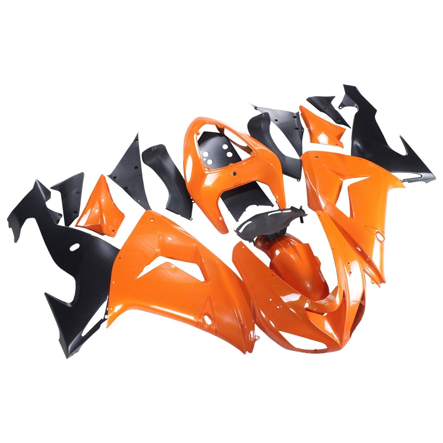 Amotopart Kawasaki ZX10R 2006-2007 Kit di vestia arancione