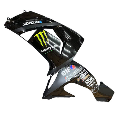 Amotopart Kawasaki ZX10R 2006-2007 Kit di rivestimento nero in eccuiting