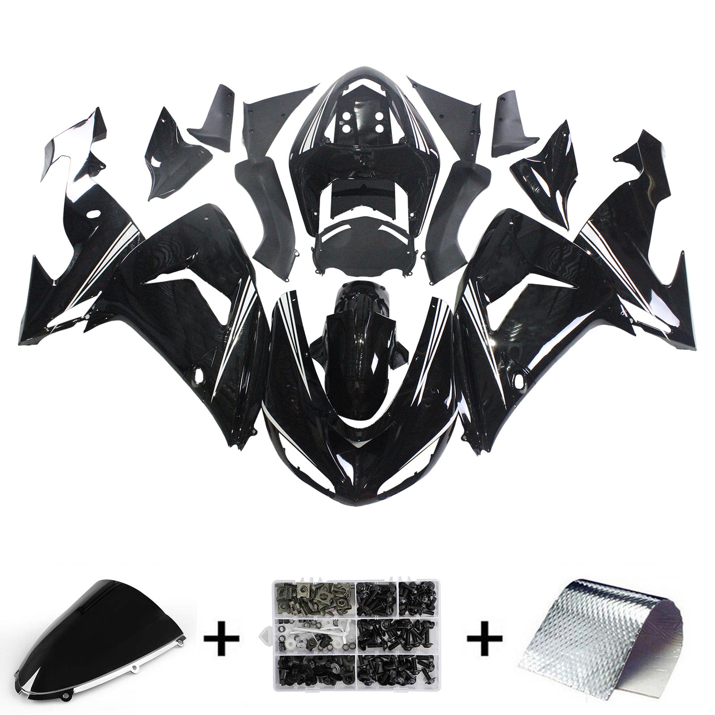 Kit carenatura per Kawasaki ZX10R 2006-2007 Generico