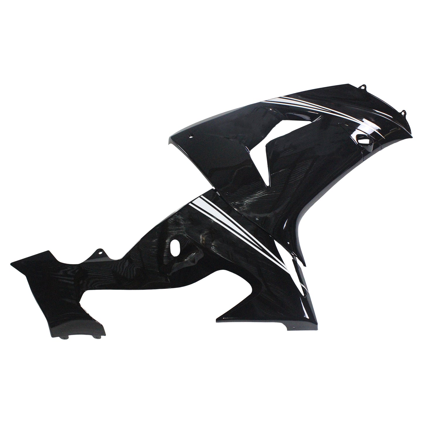 Amotopart Kawasaki ZX10R 2006-2007 Glossy Black con kit di vendita a logo Ninja