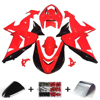 Amotopart Kawasaki ZX10R 2006-2007 Kit carena Carrozzeria Plastica ABS