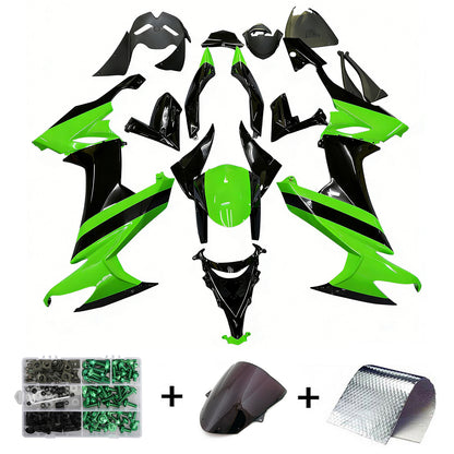 Carene 2008-2010 Kawasaki ZX10R Verde Nero ZX10R Generico