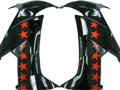Carene 2008-2010 Kawasaki ZX10R Nero Arancio SevenStars Generico