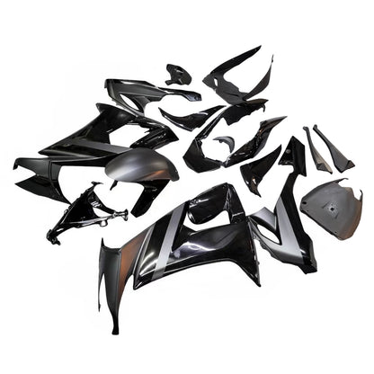 Amotopart Kawasaki ZX10R 2008-2010 Black con kit di vendita logo