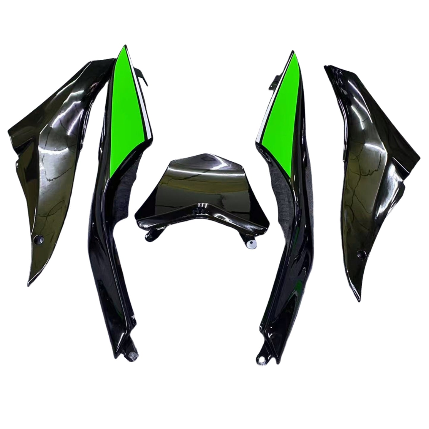 Amotopart Kawasaki ZX10R 2008-2010 kit di carenatura bianca verde