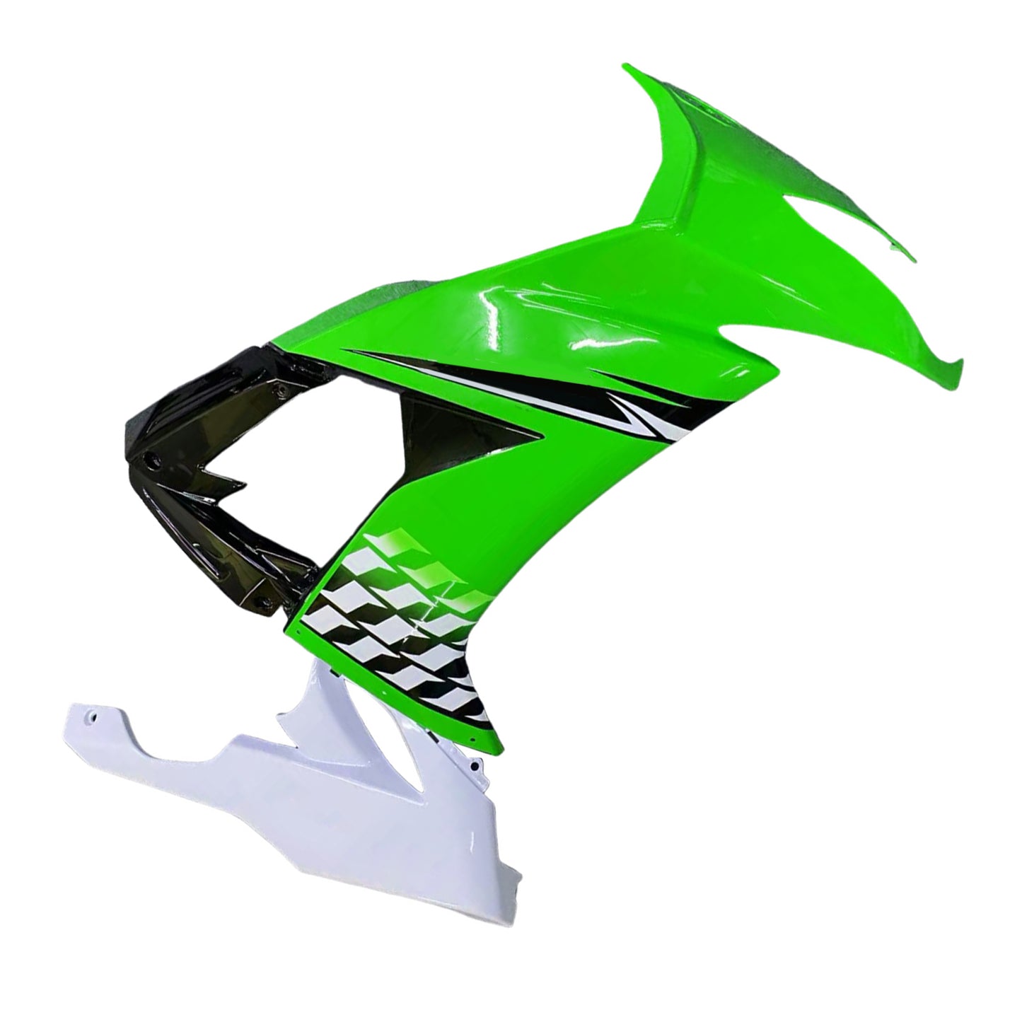 Amotopart Kawasaki ZX10R 2008-2010 kit di carenatura bianca verde