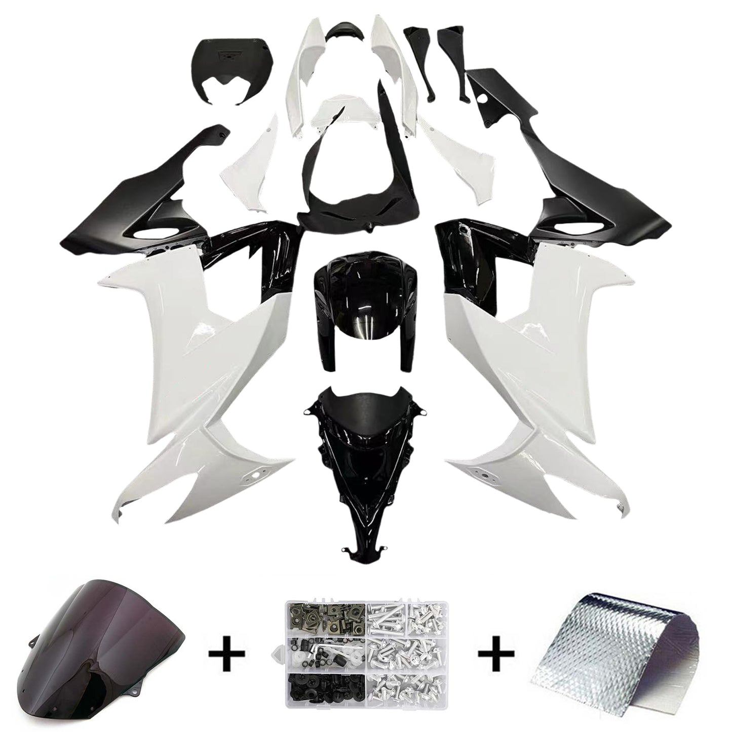 Amotopart Kawasaki ZX10R 2008-2010 Kit Wei? Esguise