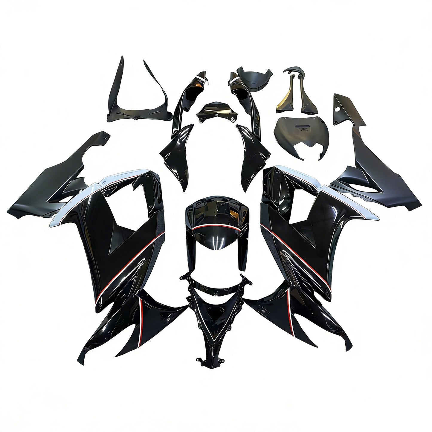 Amotopart Kawasaki ZX10R 2008-2010 Kit carena Carrozzeria Plastica ABS