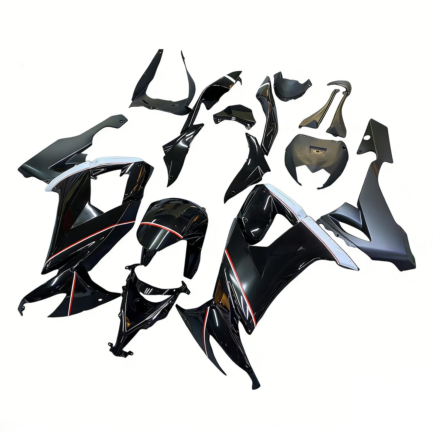 Amotopart Kawasaki ZX10R 2008-2010 Kit carena Carrozzeria Plastica ABS