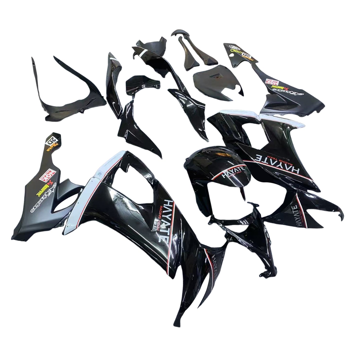 Amotopart Kawasaki ZX10R 2008-2010 Kit carena Carrozzeria Plastica ABS