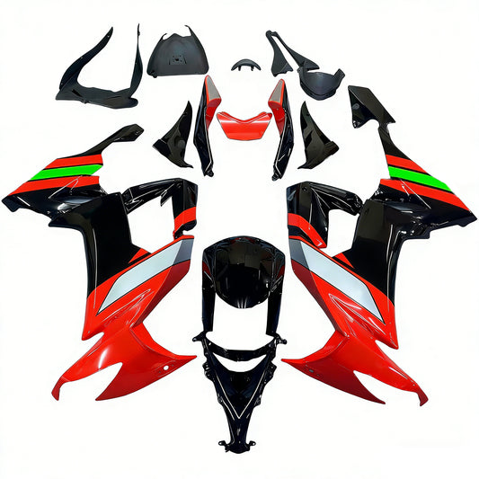 Amotopart Kawasaki ZX10R 2008-2010 Kit carena Carrozzeria Plastica ABS
