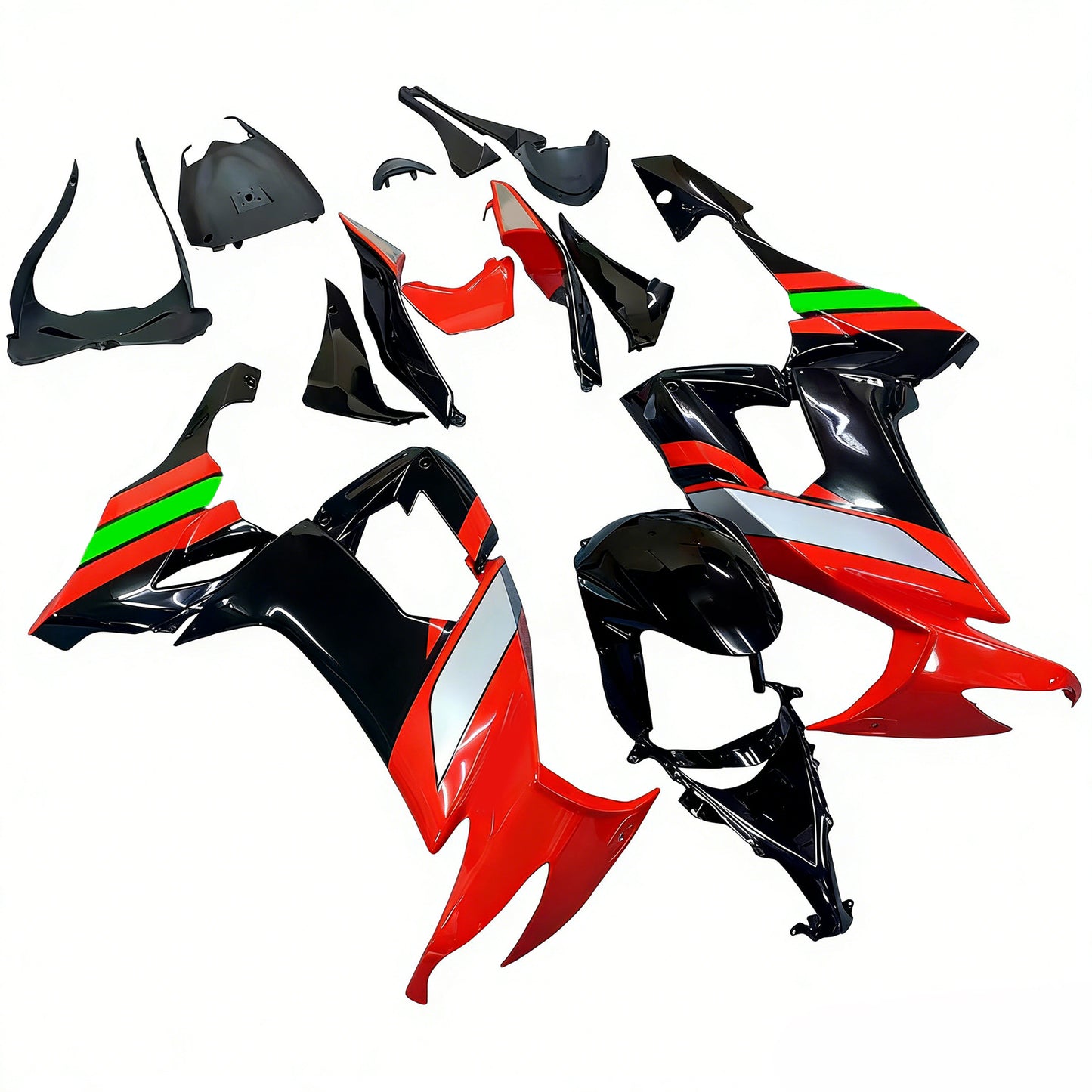Amotopart Kawasaki ZX10R 2008-2010 Kit carena Carrozzeria Plastica ABS