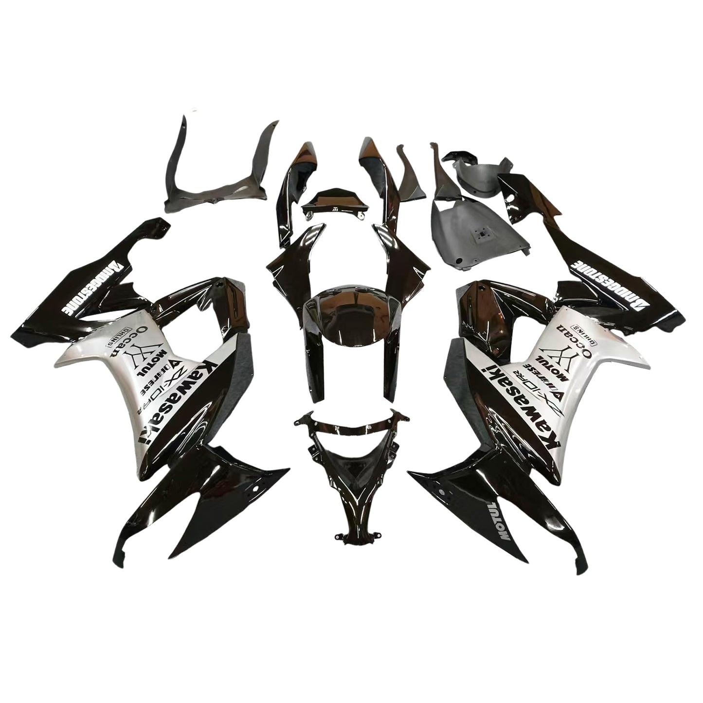 Amotopart Kawasaki ZX10R 2008-2010 Kit carena Carrozzeria Plastica ABS