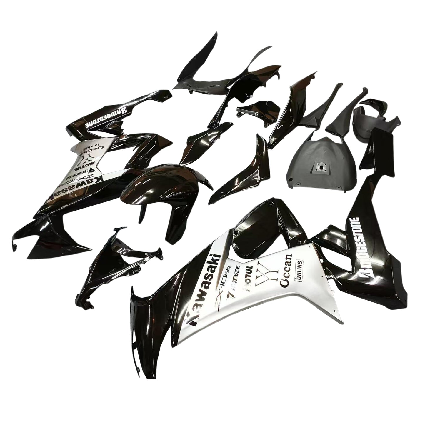 Amotopart Kawasaki ZX10R 2008-2010 Kit carena Carrozzeria Plastica ABS