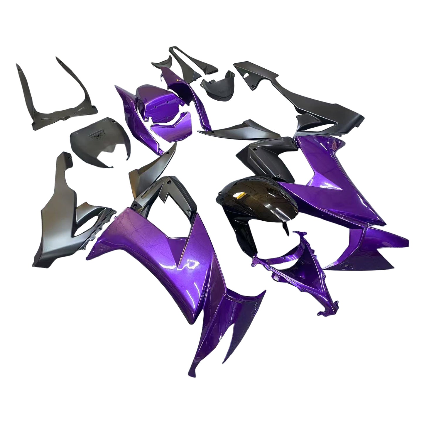 Amotopart Kawasaki ZX10R 2008-2010 Kit carena Carrozzeria Plastica ABS