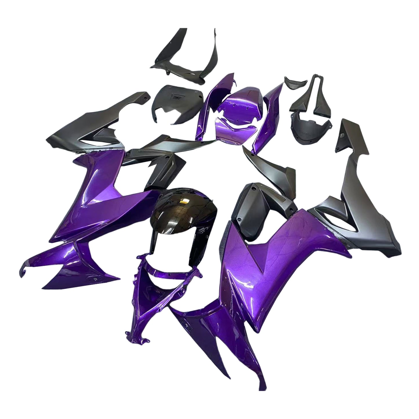 Amotopart Kawasaki ZX10R 2008-2010 Kit carena Carrozzeria Plastica ABS