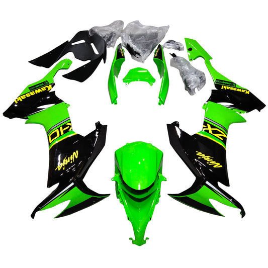Amotopart Kawasaki ZX10R 2008-2010 Kit carena Carrozzeria Plastica ABS
