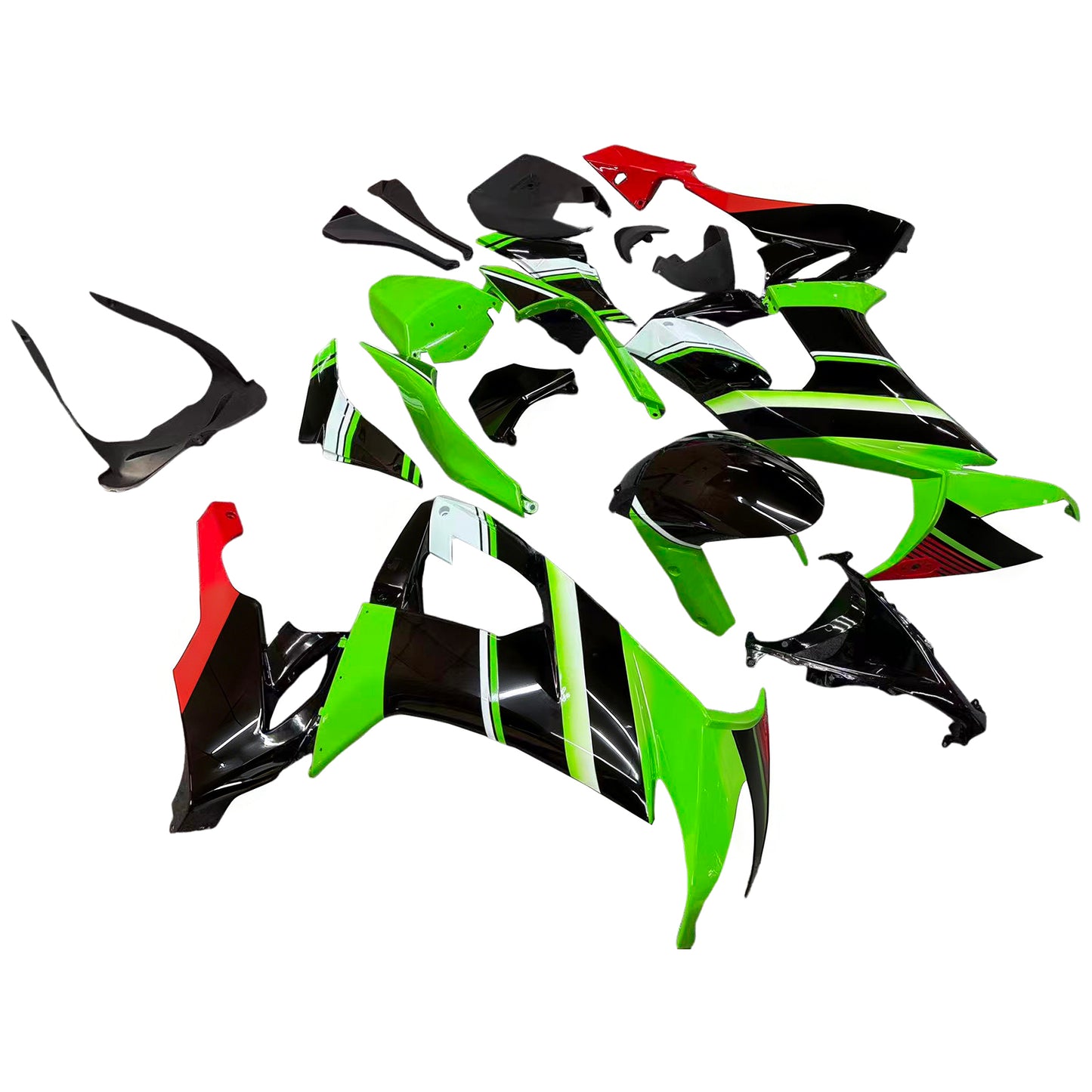 Amotopart Kawasaki ZX10R 2008-2010 Kit carena Carrozzeria Plastica ABS