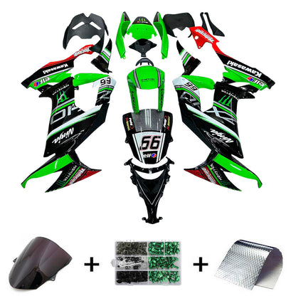 Amotopart Kawasaki ZX10R 2008-2010 Kit carena Carrozzeria Plastica ABS