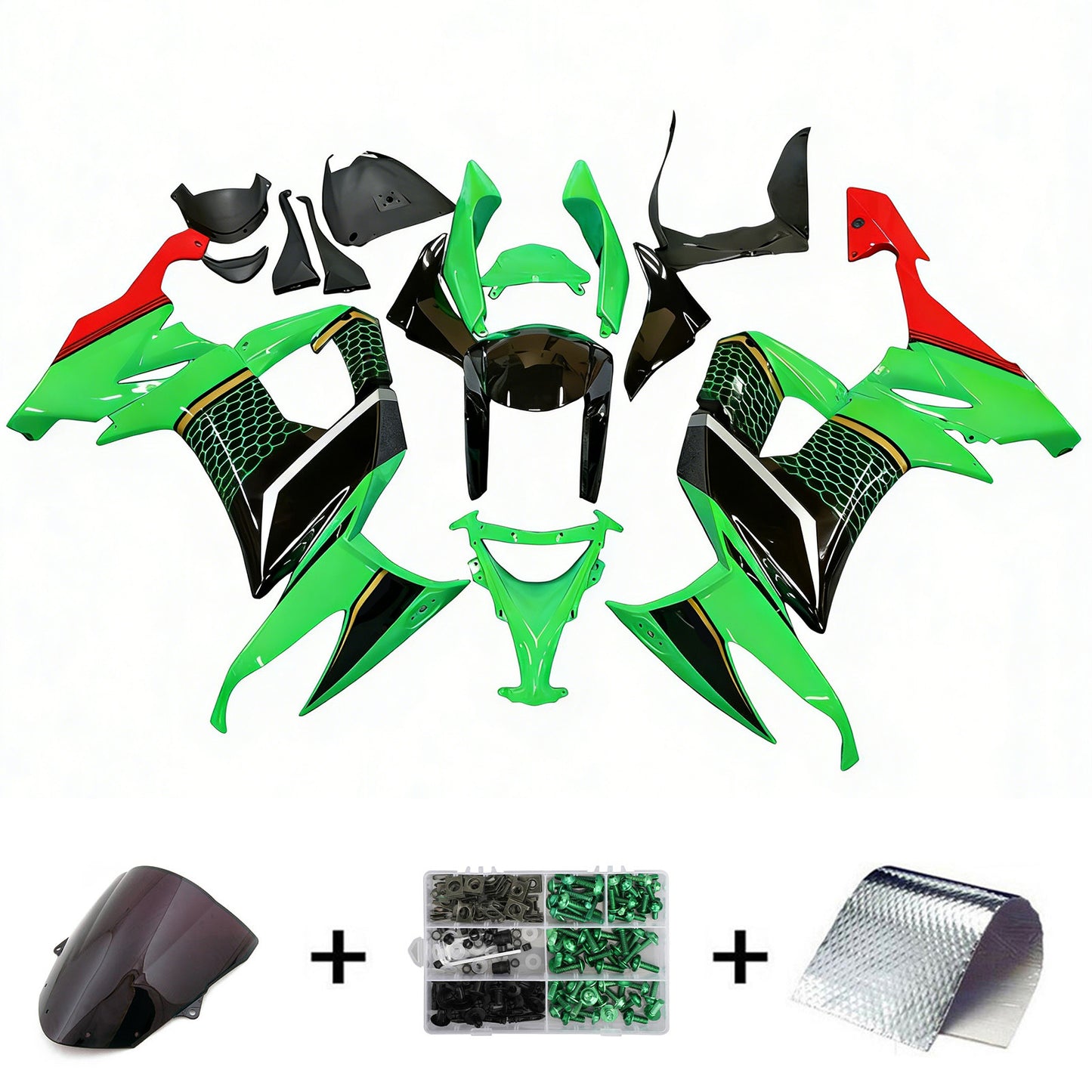 Kit carenatura iniezione Kawasaki ZX10R 2008-2010 Carrozzeria plastica ABS