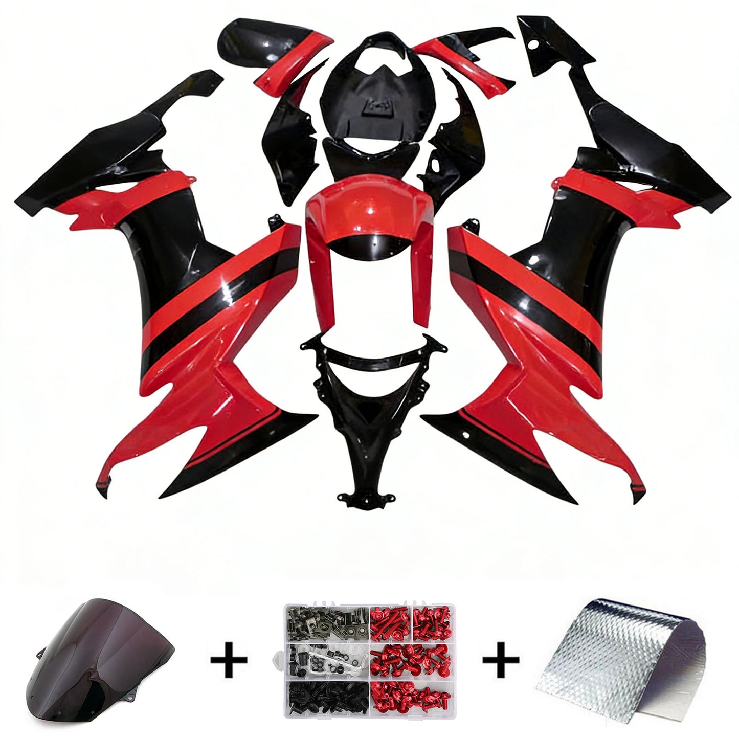 Kit carenatura iniezione Kawasaki ZX10R 2008-2010 Carrozzeria plastica ABS