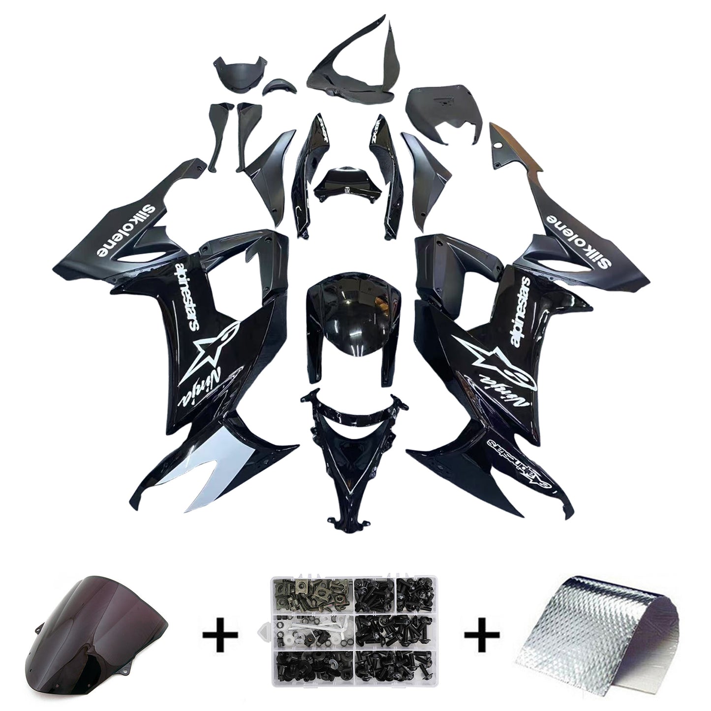Kit carenatura iniezione Kawasaki ZX10R 2008-2010 Carrozzeria plastica ABS