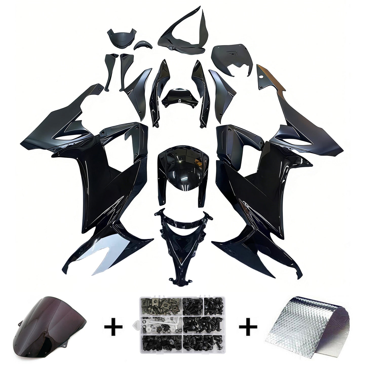 Kit carenatura iniezione Kawasaki ZX10R 2008-2010 Carrozzeria plastica ABS