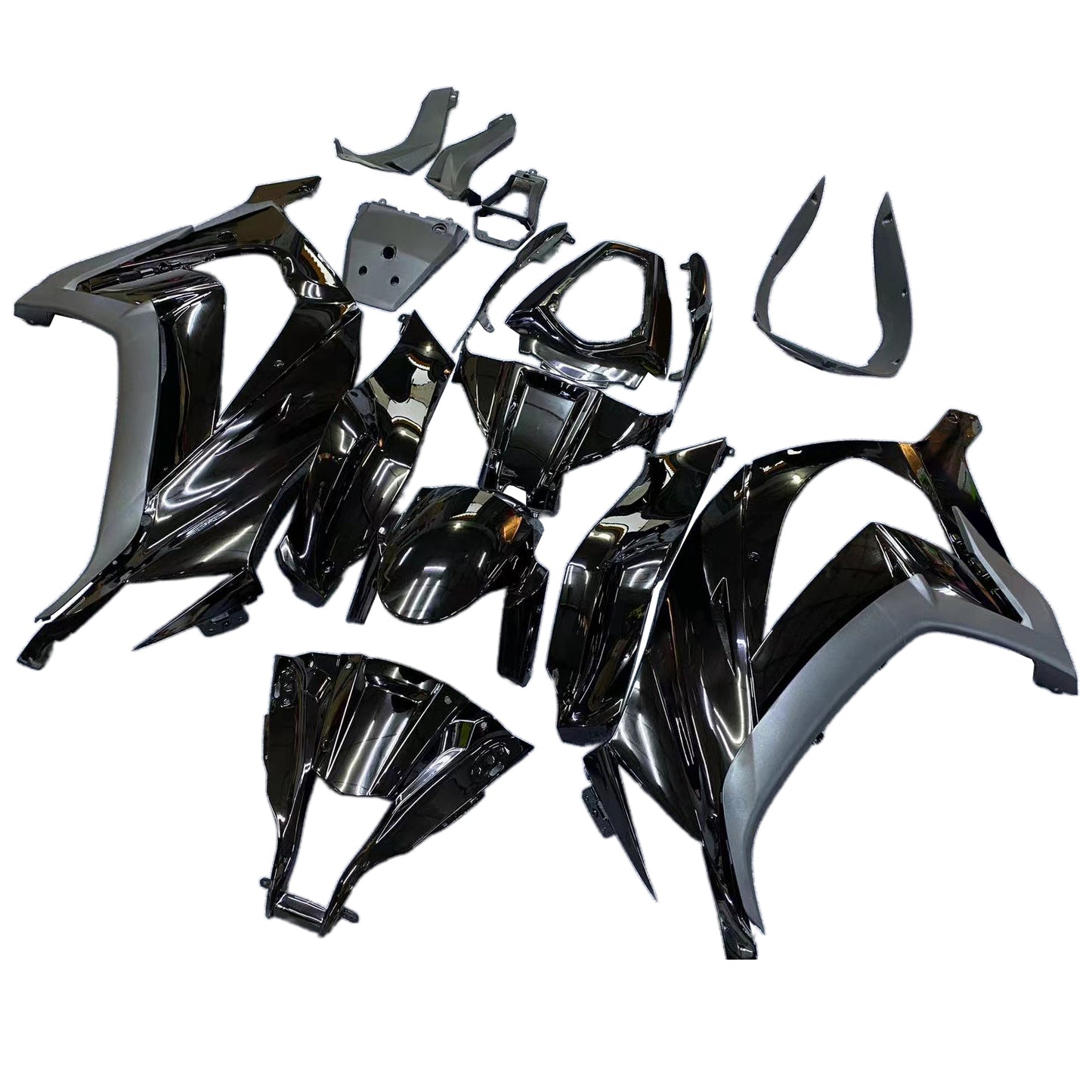 Amotopart 2011-2015 Kawasaki ZX10R Cladding G-Black Kit