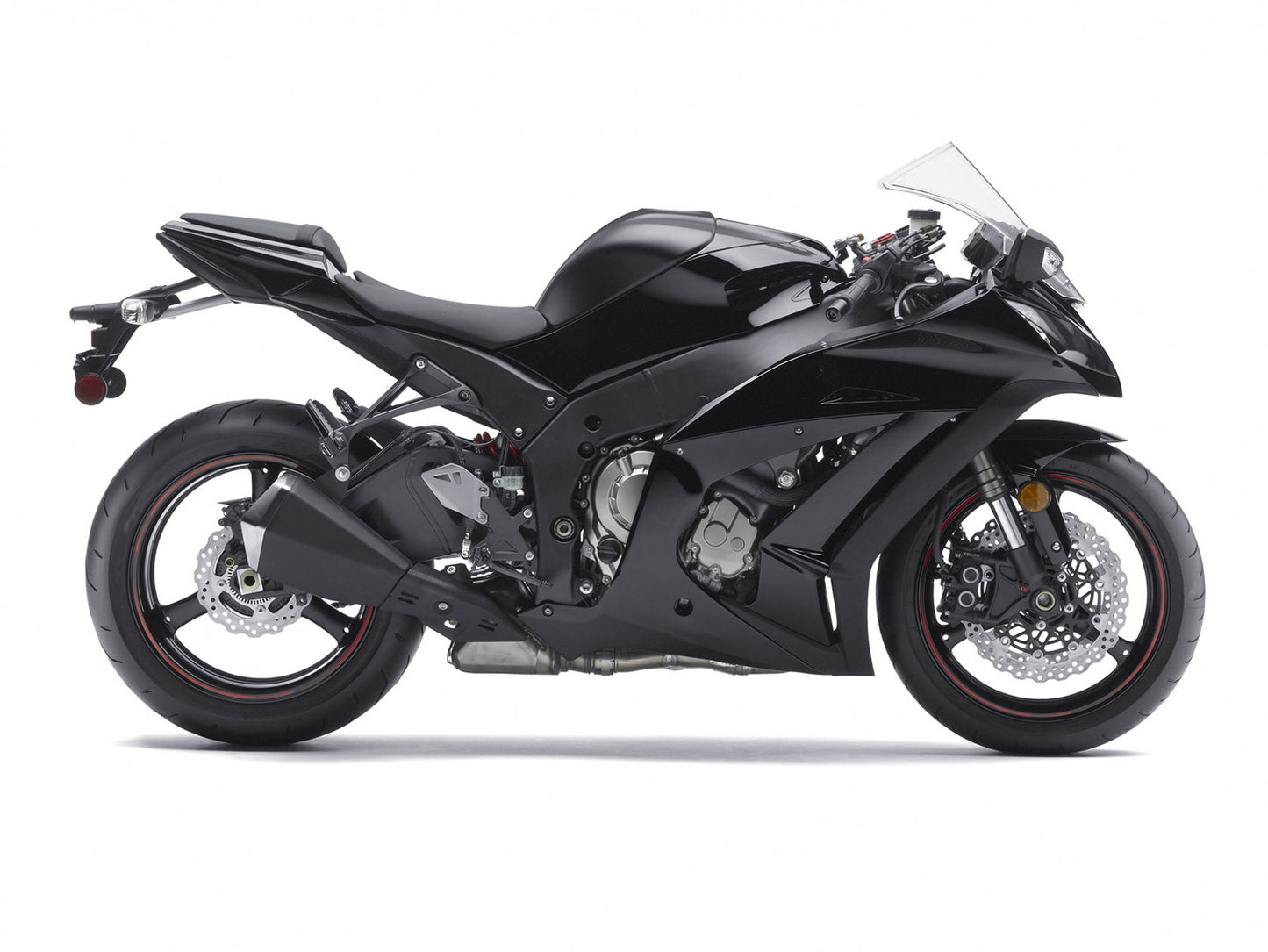 Amotopart 2011-2015 Kawasaki ZX10R Cladding G-Black Kit