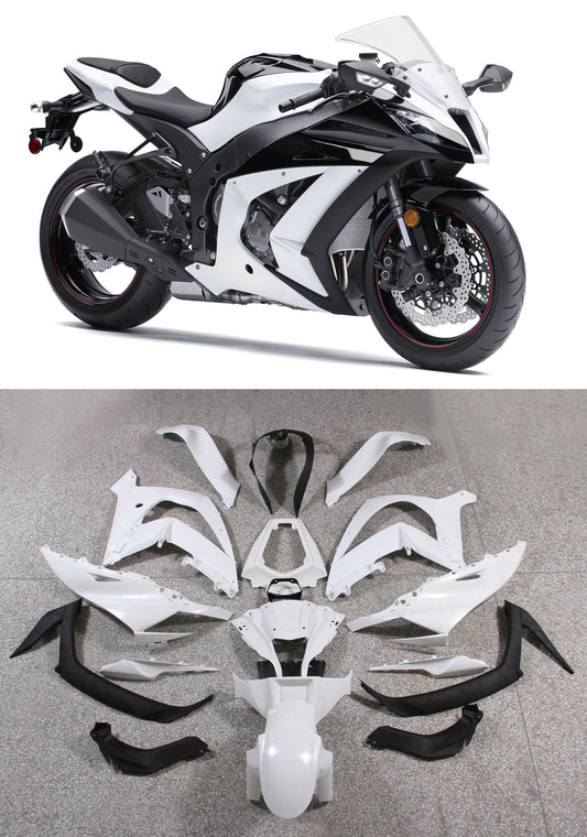Carene 2011-2015 Plastiche Kawasaki ZX10R Ninja Bianco ZX10R Generico