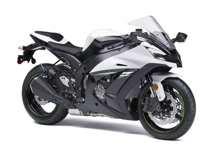 Carene 2011-2015 Plastiche Kawasaki ZX10R Ninja Bianco Nero ZX10R Racing Generico