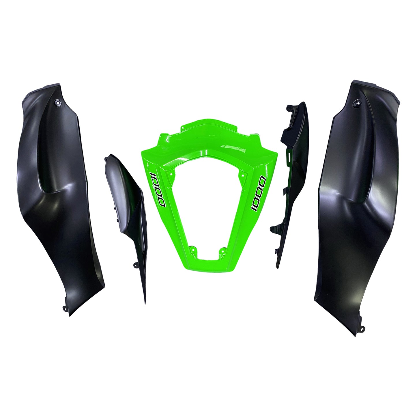 Carene 2011-2015 Plastiche Kawasaki ZX10R Ninja Verde Nero ZX10R Generico