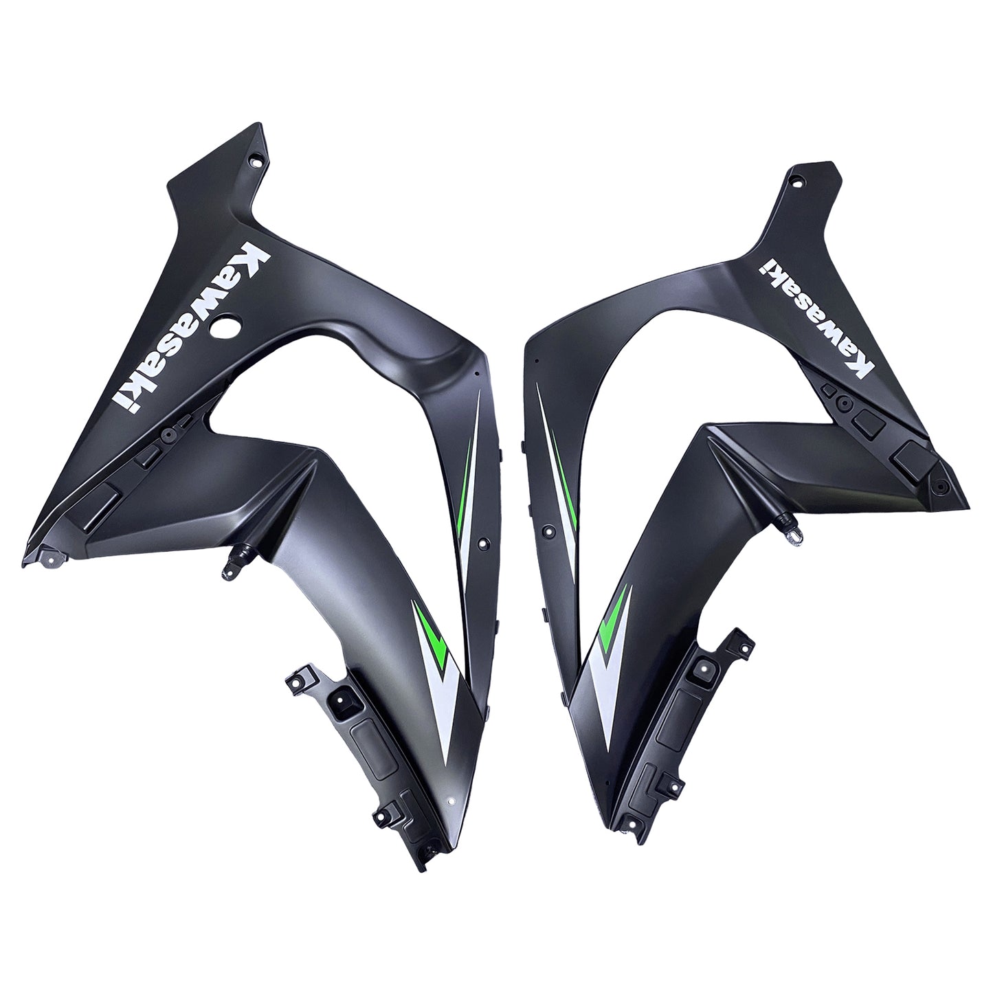 Per Ninja ZX10R 2011-2015 Verde Nero Carrozzeria Carenatura ABS Stampato Ad Iniezione Plastica Set 8 # Generico