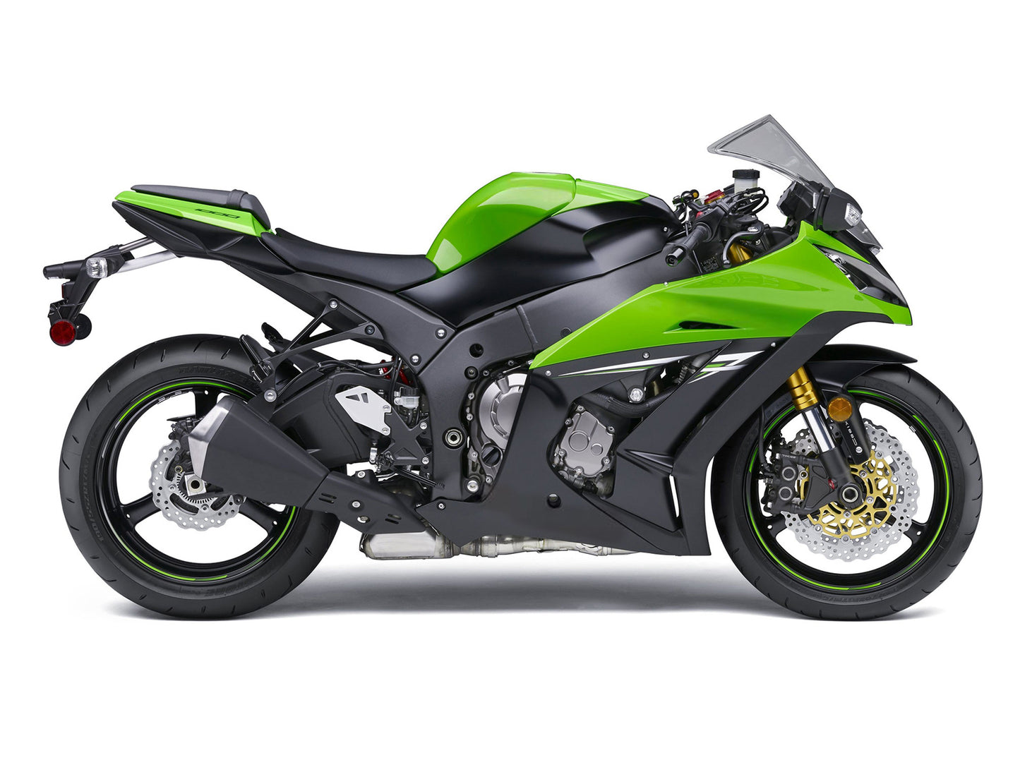 Carene 2011-2015 Plastiche Kawasaki ZX10R Ninja Verde Nero ZX10R Generico