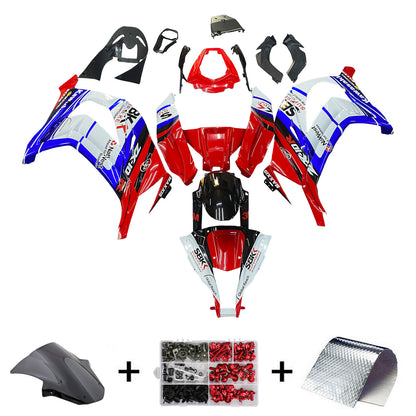 Amotopart 2011-2015 Kawasaki ZX10R Cladding Blue & Red Kit